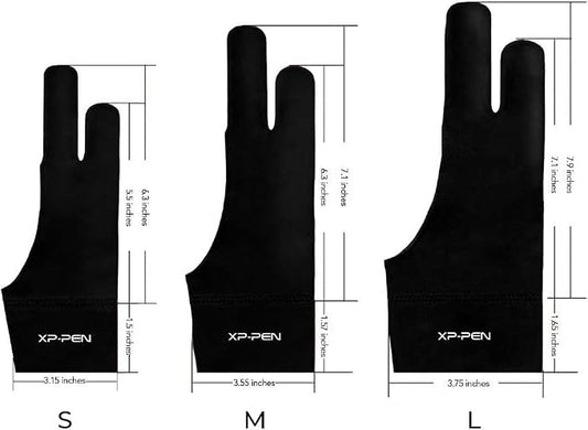 XPPen Artist Drawing Glove 2-Fingers Glove - Image 2