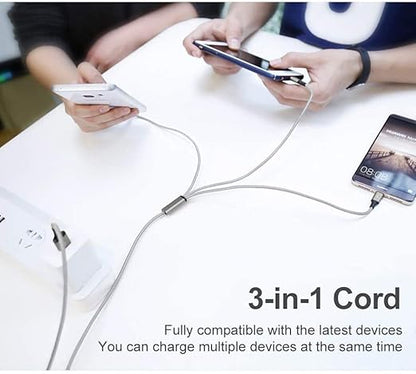 Multi Charging Cable, 4ft 2Pack Multi Phone Charger Cable Braided Universal 3 - Image 5