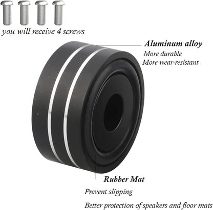 Tertullus 4 Pcs HiFi Speaker Isolation Feet 40x20mm Aluminum Speaker Spike Pad - Image 6