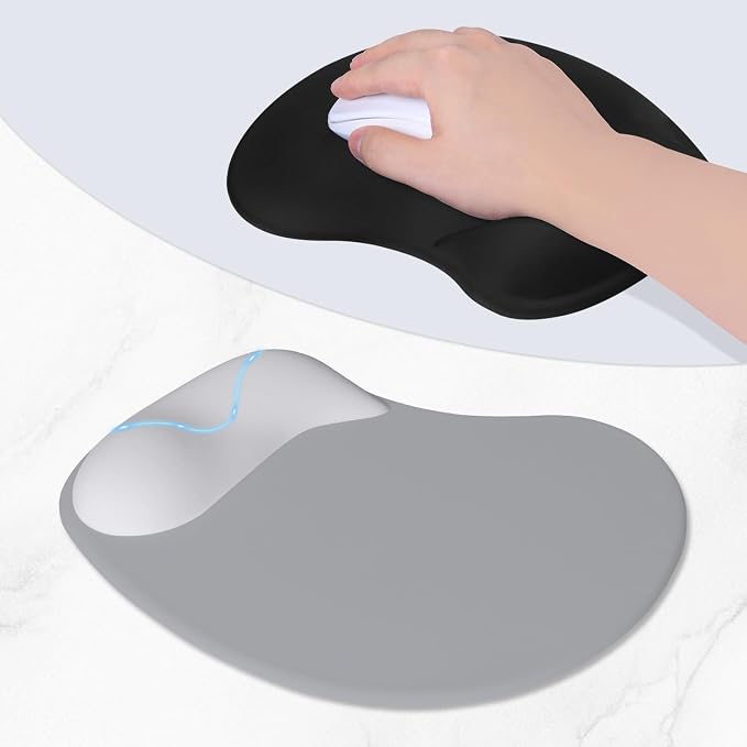 ITNRSIIET Ergonomic Mouse Pad, Cushioned Gel Wrist Rest, Non-Slip Base - Image 3