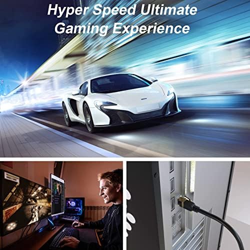 Cat 8 Ethernet Cable, 300FT High Speed Heavy Duty 26AWG Cat8 LAN Network Cable - Image 4