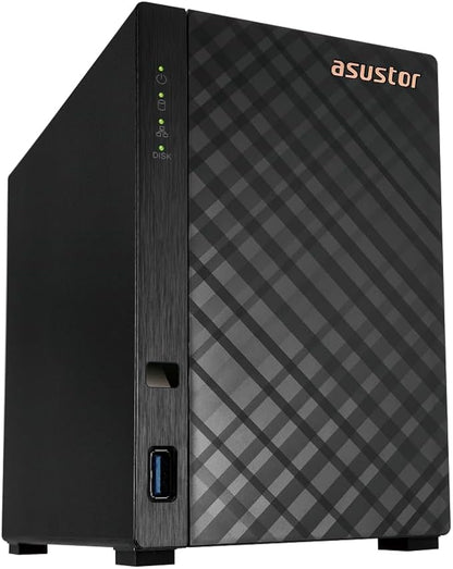 Asustor Drivestor 2 Gen 2 AS1202T 2-Bay NAS Storage, Quad-Core 1.7GHz CPU by Asustor