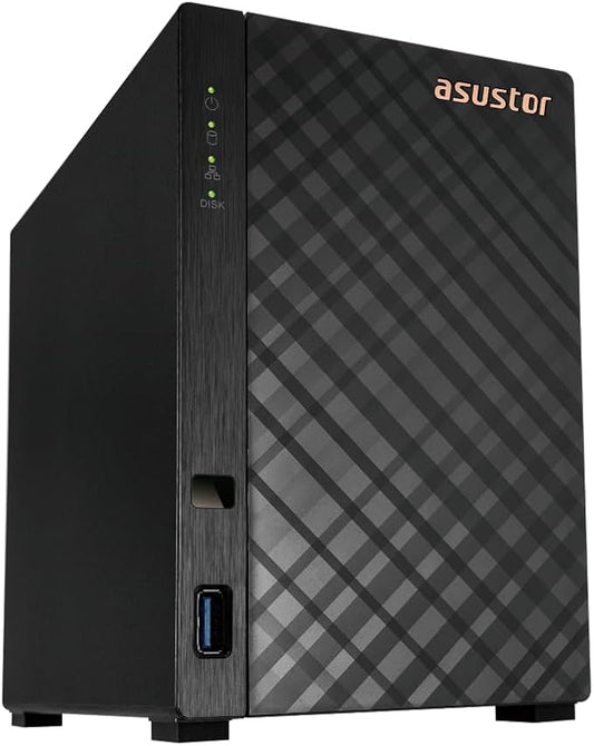 Asustor Drivestor 2 Gen 2 AS1202T 2-Bay NAS Storage, Quad-Core 1.7GHz CPU by Asustor