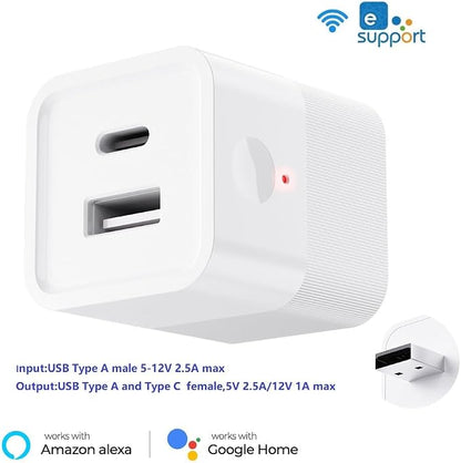 eWelink app Micro WiFi USB Type A Adaptor, Smart 5-12V DC Outlet Switch - Image 2