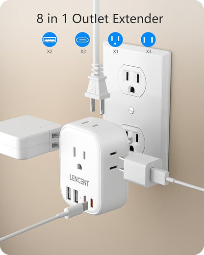 LENCENT Multi Plug Outlet Extender - Image 2
