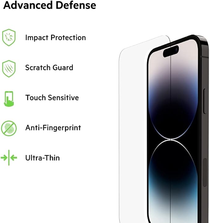 Belkin TemperedGlass iPhone 14 Pro Screen Protector - Image 2