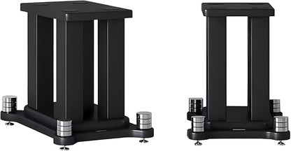 A Pair of Universal Speaker Stands, Heavy Duty Speaker Stands Holds Bookshelf by RAJYQODIS