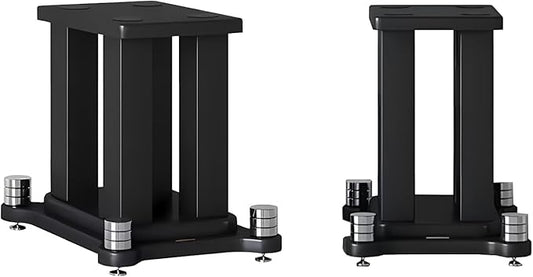 A Pair of Universal Speaker Stands, Heavy Duty Speaker Stands Holds Bookshelf by RAJYQODIS
