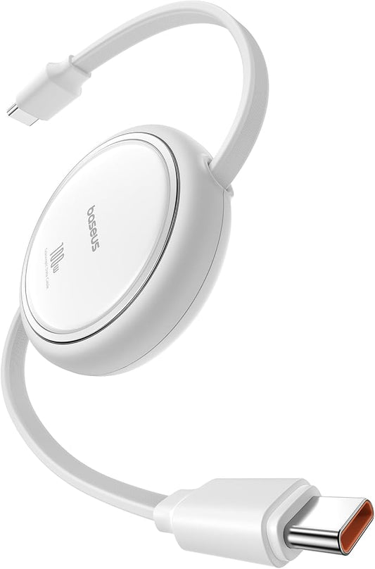 Baseus USB C to USB C Cable, 100W Retractable USB C 5A Fast Charging Cable by Baseus