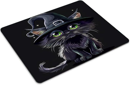 Square Mouse Pad Black Cat - Image 2