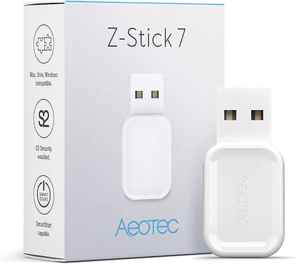 Aeotec Z-Stick 7 Plus, Zwave Plus USB to Create Z-Wave hub, Gateway Controller by Aeotec