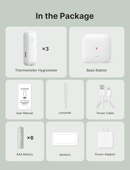 X-Sense Wi-Fi Temperature and Humidity Monitor, Indoor Humidity Meter - Image 9