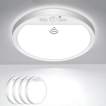 slochi 4Pack Motion Sensor Light Indoor Wired, 8.7 Inch 3000K/4000K/6500K by CeilingLights