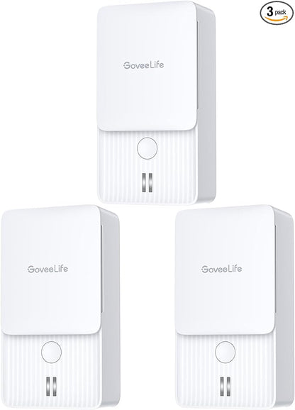GoveeLife Water Leak Detectors 3 Pack, 100dB Adjustable Audio Alarm and Leak by GoveeLife