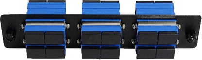 RiteAV LGX Footprint Fiber Optic Cable SC Adapter Patch Panel 6 Ports Loaded - Image 3
