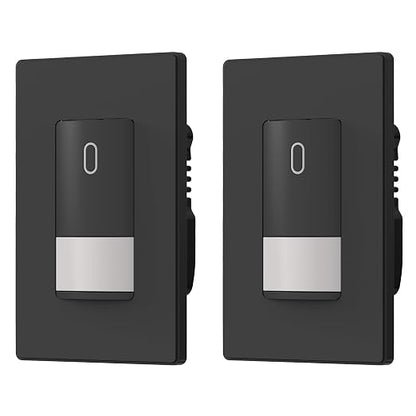 ELEGRP Matte Black Single Pole Occupancy Motion Sensor Light Switch, Need by ELEGRP%7CELEGROUP