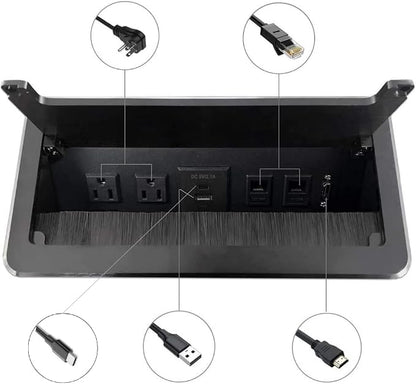 ZESHAN Cable Cubby Conference Table Power Box - Image 2