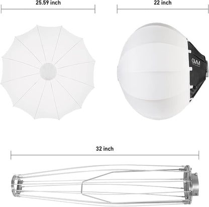 GVM Lantern Softbox Soft Light Modifier, Quick-Setup Quick-Folding GVM Light - Image 4