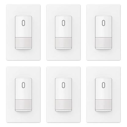 ELEGRP Matte White Single Pole Occupancy Motion Sensor Light Switch, Need by ELEGRP%7CELEGROUP