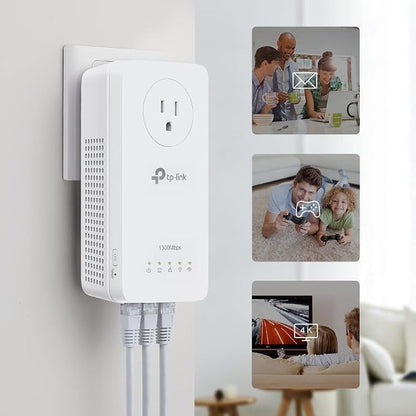 TP-Link Powerline WiFi Extender TL-WPA8631P KIT- Includes AV1300 Powerline - Image 6