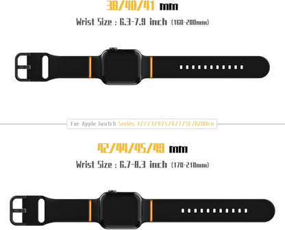Sport Band Compatible with Apple Watch Bands 49mm 46mm 45mm 44mm 42mm 41mm 40mm - Image 5