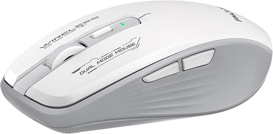 Wireless Mouse with Forward/Backward Side Keys, Silent Click, Ergonomic by FMOUSE
