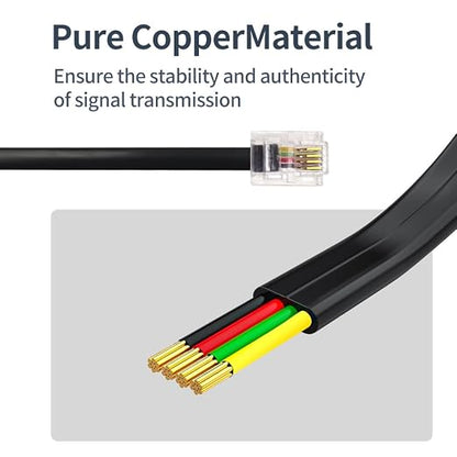 Phone Cable 100 Feet Long Telephone Line Cord - Image 4
