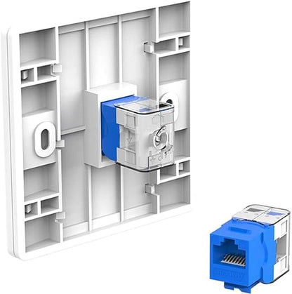 AMPCOM CAT6 Keystone Jack Tool-Less RJ45 UTP, No Punch-Down Tool Required - Image 4