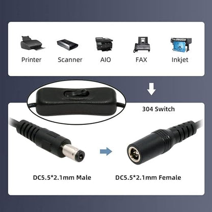ChenYang DC Power Switch Extension Cable DC 5.5x2.1mm Male to Female - Image 7