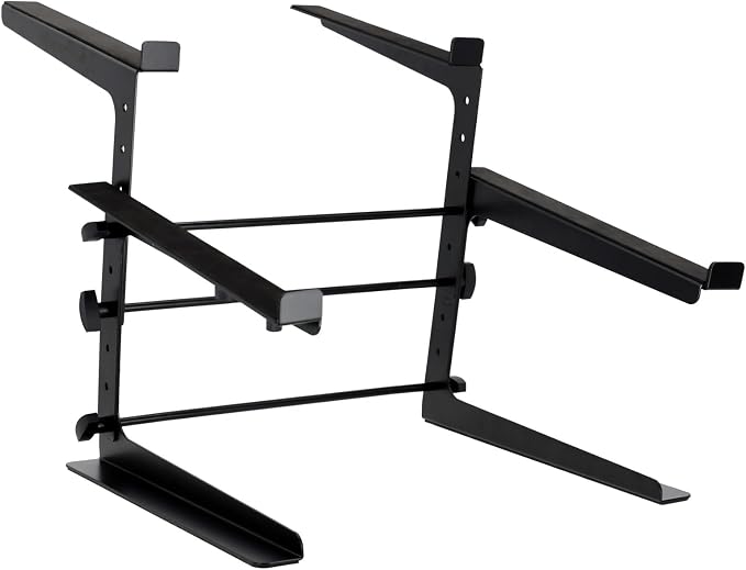 Rockville Rock2d2 Adjustable Dual Shelf DJ Controller Midi Keyboard Laptop Stand by Rockville