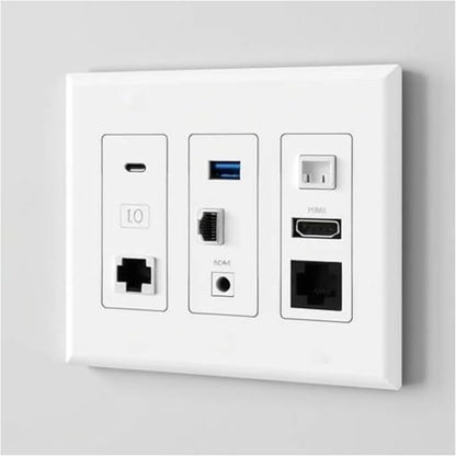 3 Gang Decorative Screwless Wall Plate Light Switch Cover, Hidden Screw Smooth - Image 4