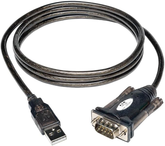 TRIPP LITE USB to Serial Adapter Cable, USB-A to DB9 RS232, Male-to-Male - Image 2