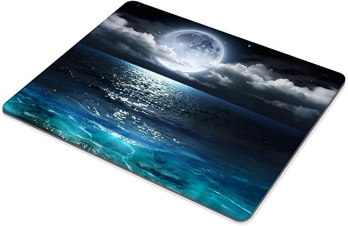 Ocean and Moon Mouse pad Customized Mousepad Non-Slip Rubber Base Mouse Pads - Image 4
