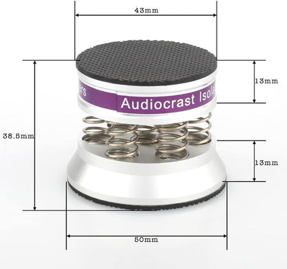 Tertullus 4 Pcs Speaker Isolation Feet 43mm×38.5mm Audio Shock Absorber Floor - Image 4