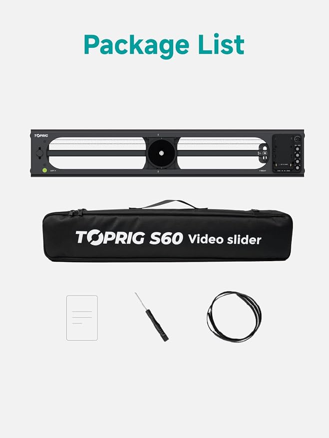 Accsoon Toprig Motorized Camera Slider, 120° Panoramic Shooting, - Image 9