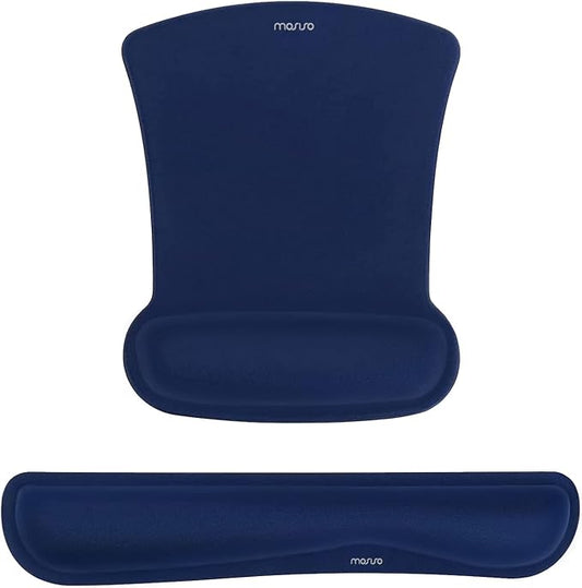 MOSISO Wrist Rest Support for Mouse Pad & Keyboard Set, Ergonomic Mousepad by MOSISO