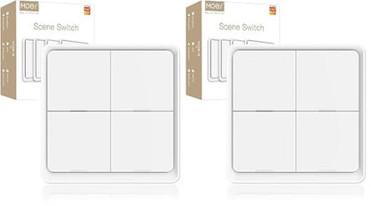 MOES Wireless Smart Scene Switch Button, Require MOES HUB, Zigbee Connection by MOES
