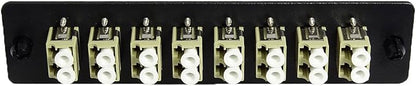 RiteAV LGX Footprint Fiber Optic Cable LC Adapter Patch Panel 8 Ports Loaded - Image 3