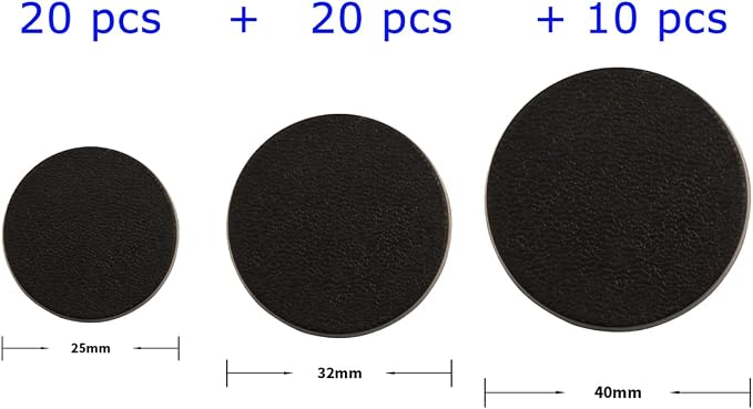 NC EBCO 50Pcs Mix Round Plastic Model Bases 25mm/32mm/40mm - Image 5