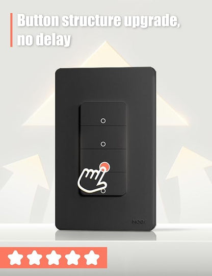 MOES 2nd Generation Wi-Fi Smart Light Switches, Neutral Wire Required, - Image 3