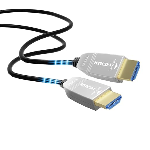 4K Fiber Optic HDMI Cable 35ft, 4K 60Hz 18Gbps HDR10 HDCP2.3 3D Slim Flexible by FeizLink