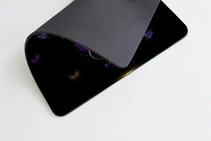 Purple Gold Butterfly Mouse pad Customized Mousepad Non-Slip Rubber Base Mouse - Image 3
