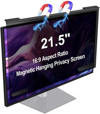 Magnetic Computer Privacy Screen Filter 21.5 Inch, Removable Hanging Aluminum by Unknown