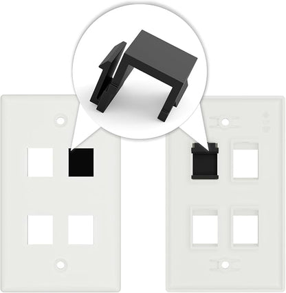 50-Pack Blank Keystone Jack Inserts - Image 5