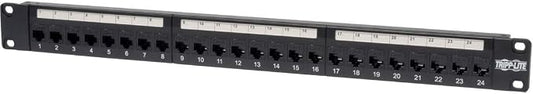 Tripp Lite 24-Port Cat6 / Cat5 Ethernet Patch Panel, Feedthrough Patch by TrippLite
