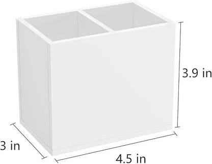 NIUBEE Acrylic Pen Holder 2 Compartments - Image 6