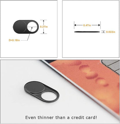 Webcam Cover Slide 0.027in Ultra Thin Metal Magnet Web Camera Cover - Image 3