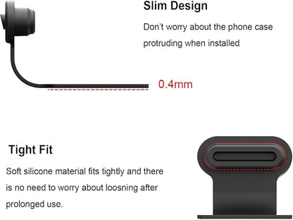 USB C-Type Anti Loss Dust Plugs, USB C-Type Port Silicone Dust Covers, - Image 6