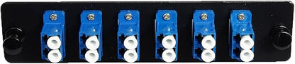 RiteAV LGX Footprint Fiber Optic Cable LC Adapter Patch Panel 6 Ports Loaded - Image 2