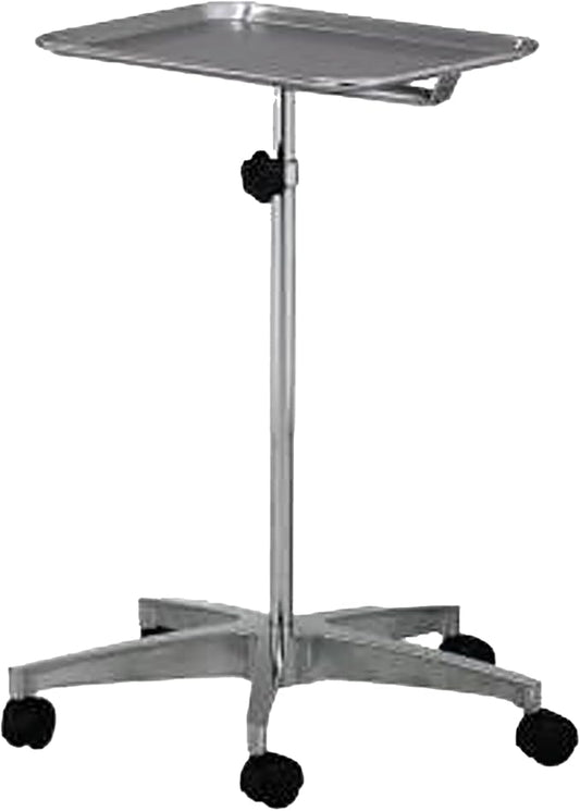 MediChoice Mobile Instrument Stand Steel Portable Adjustable Tray Medical by MediChoice